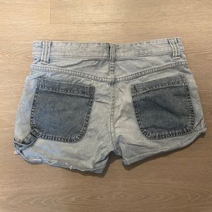 Free People UNAVAILABLE Patchwork Denim Shorts - Size 26